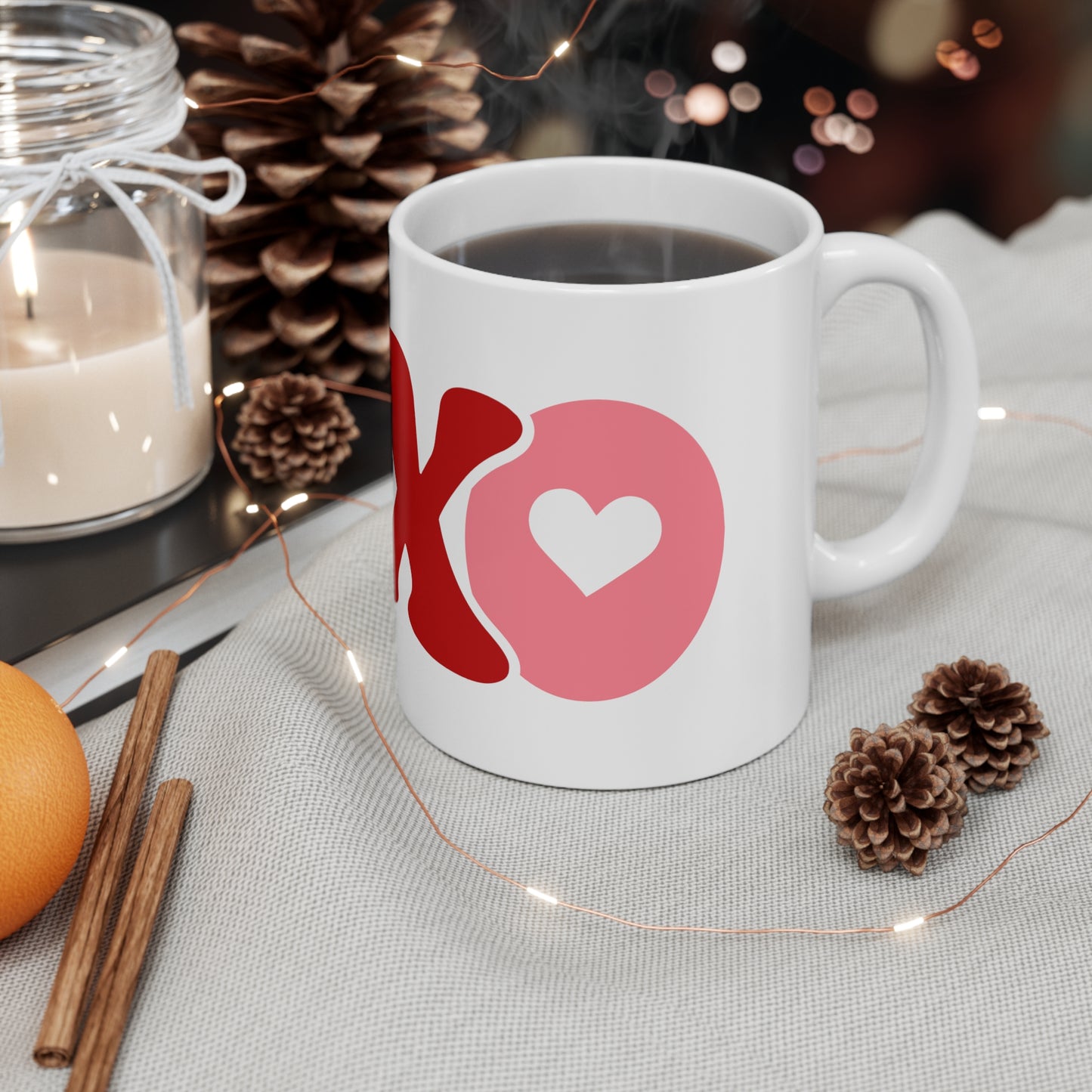 "Hugs & Kisses" Ceramic Mug 11oz