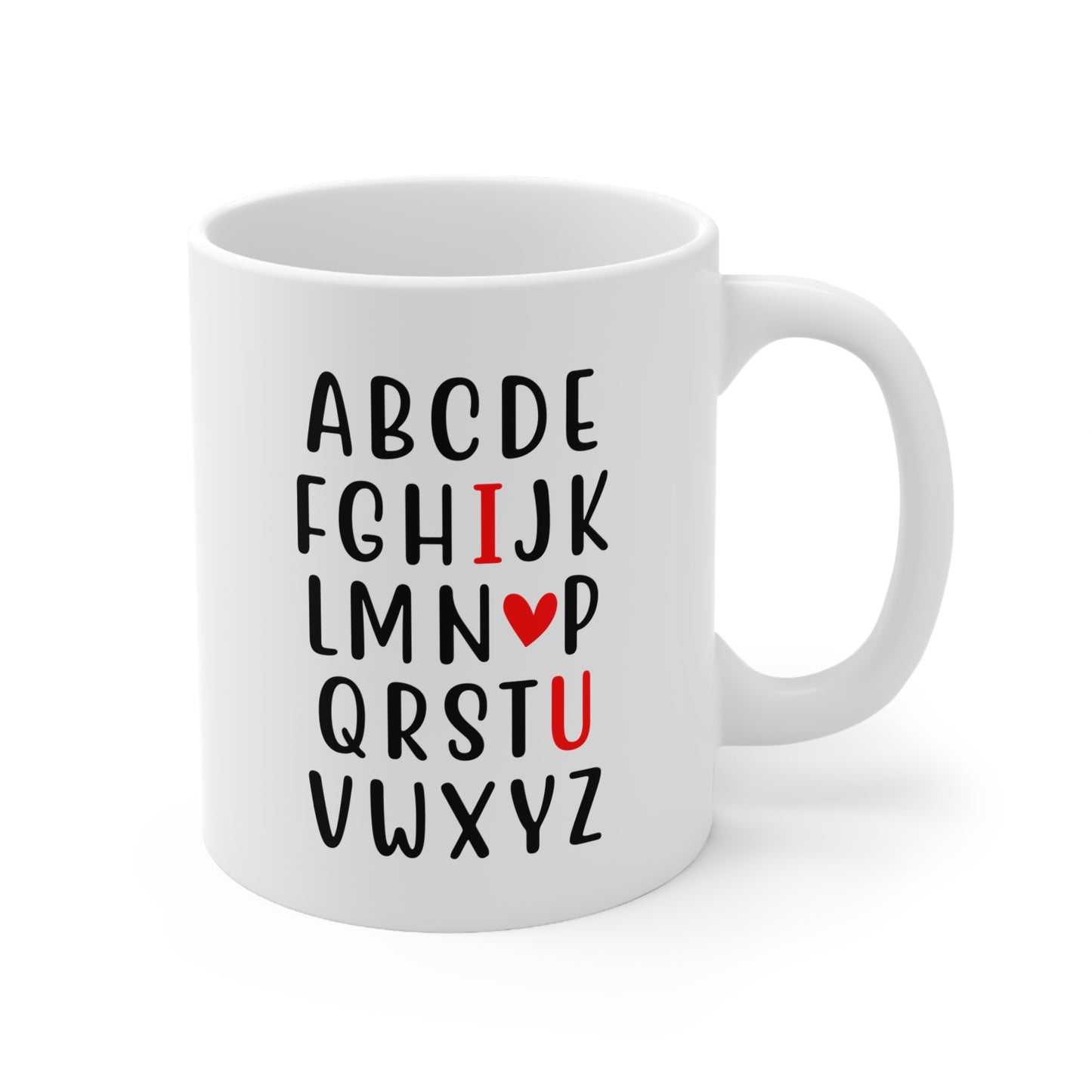 "I Love You" Ceramic Coffee Cups - 11oz