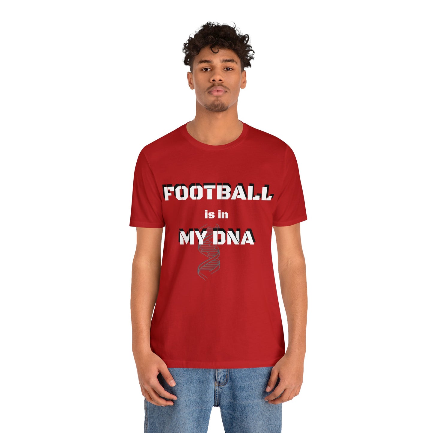 Football is in My DNA  Classic  Unisex Jersey Short Sleeve Tee
