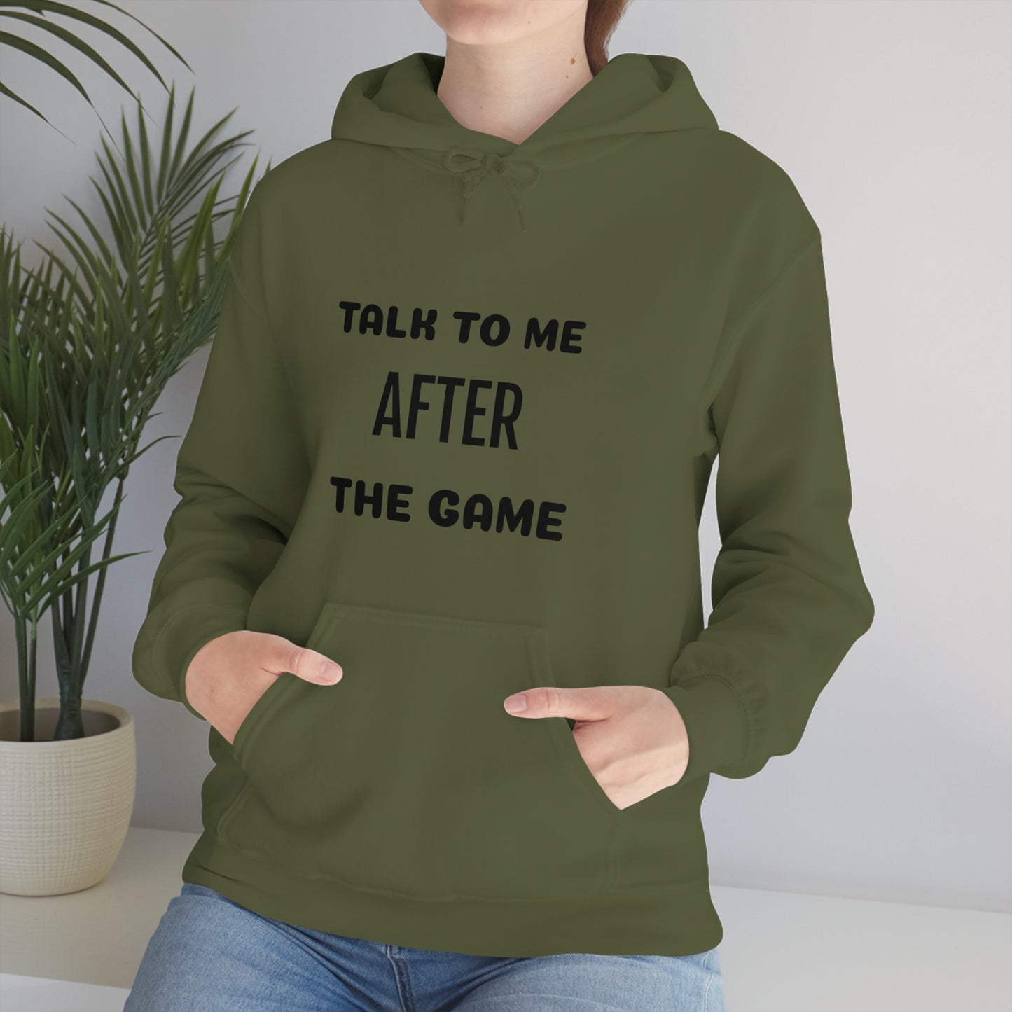 Talk To Me After The Game  Unisex Heavy Blend™ Hooded Sweatshirt