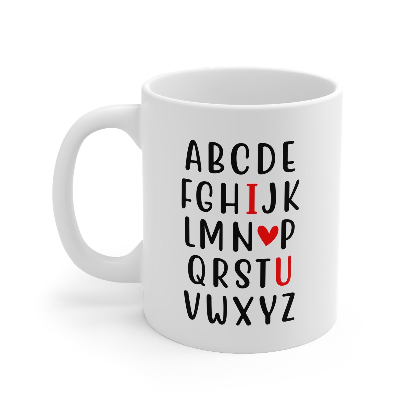 "I Love You" Ceramic Coffee Cups - 11oz