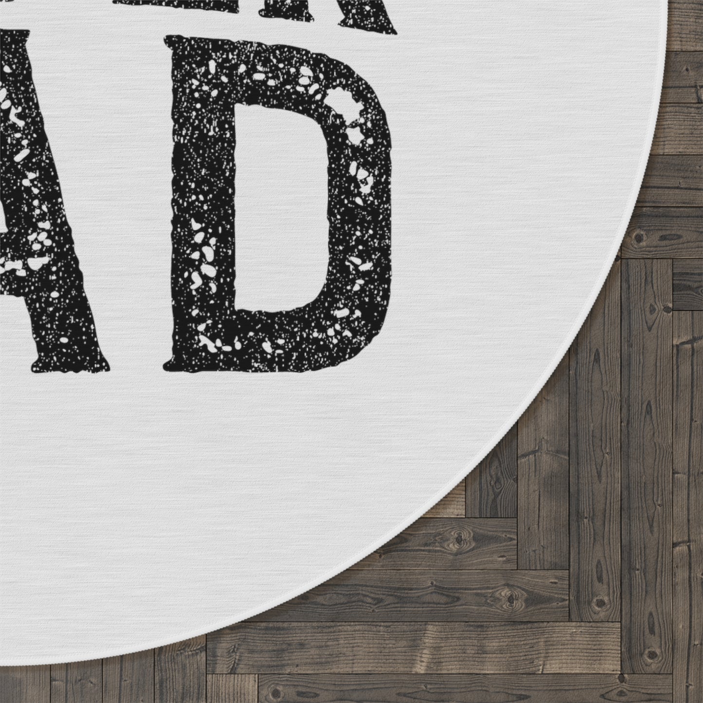Dad's Chenille Round Rug